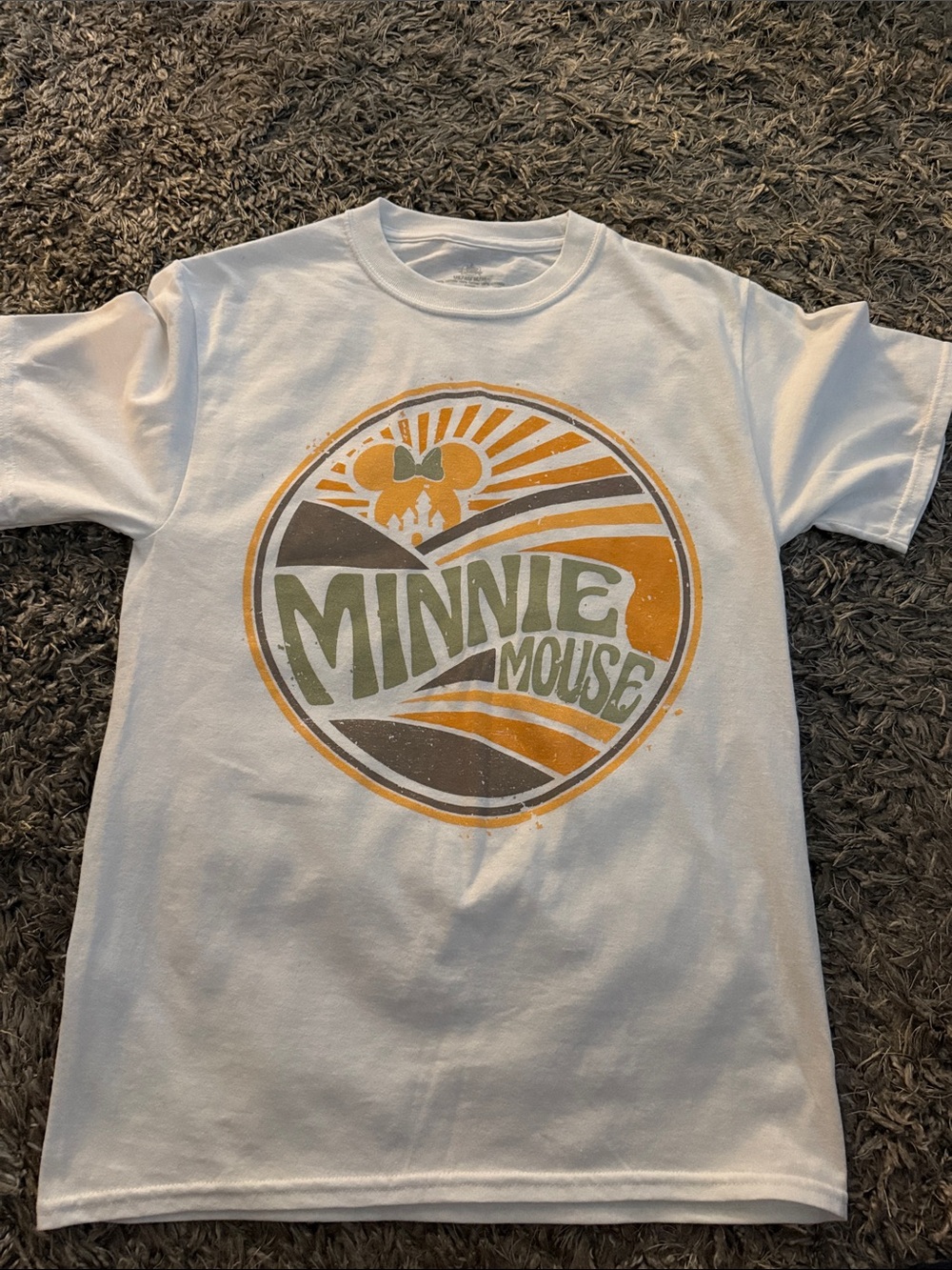 Minnie Mouse White Graphic Tee